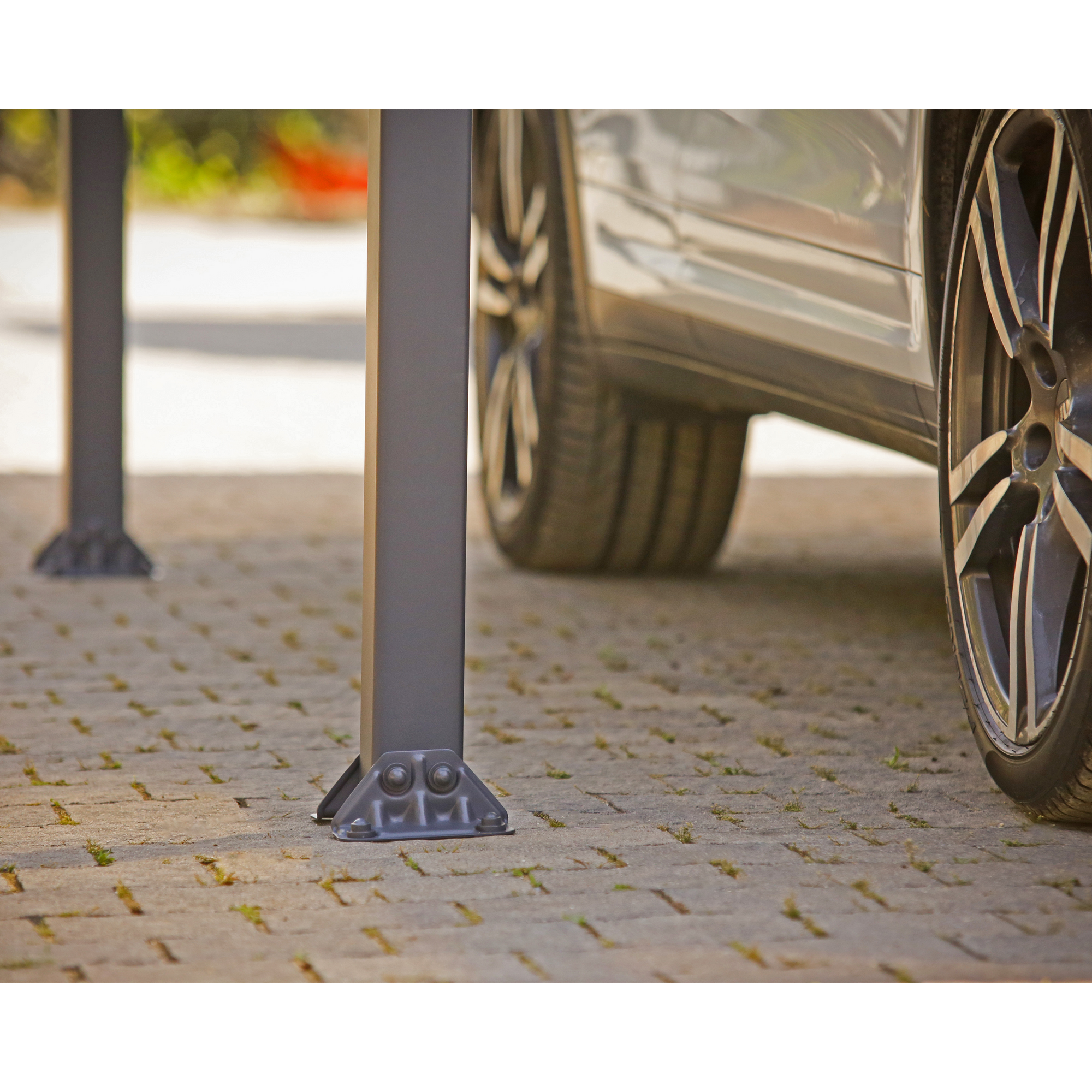 Pavillon 'Tucson' anthrazit 359 x 435 cm Polycarbonat grau