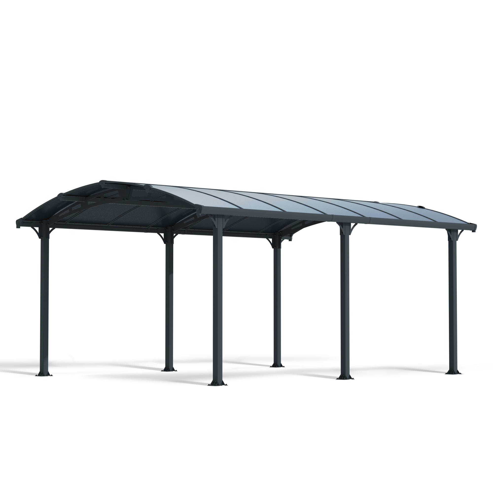 Pavillon 'Tucson' anthrazit 359 x 507 cm Polycarbonat grau