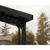 Doppelcarport 'Sydney Apex' schwarz 572 x 586 cm Polycarbonat grau
