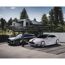 Doppelcarport 'Sydney Wings' schwarz 572 x 586 cm Polycarbonat grau