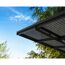 Doppelcarport 'Sydney Wings' schwarz 572 x 586 cm Polycarbonat grau