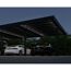 Dreiercarport 'Oslo' schwarz 901 x 596,5 cm Polycarbonat grau