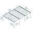 Dreiercarport 'Oslo' schwarz 901 x 596,5 cm Polycarbonat grau