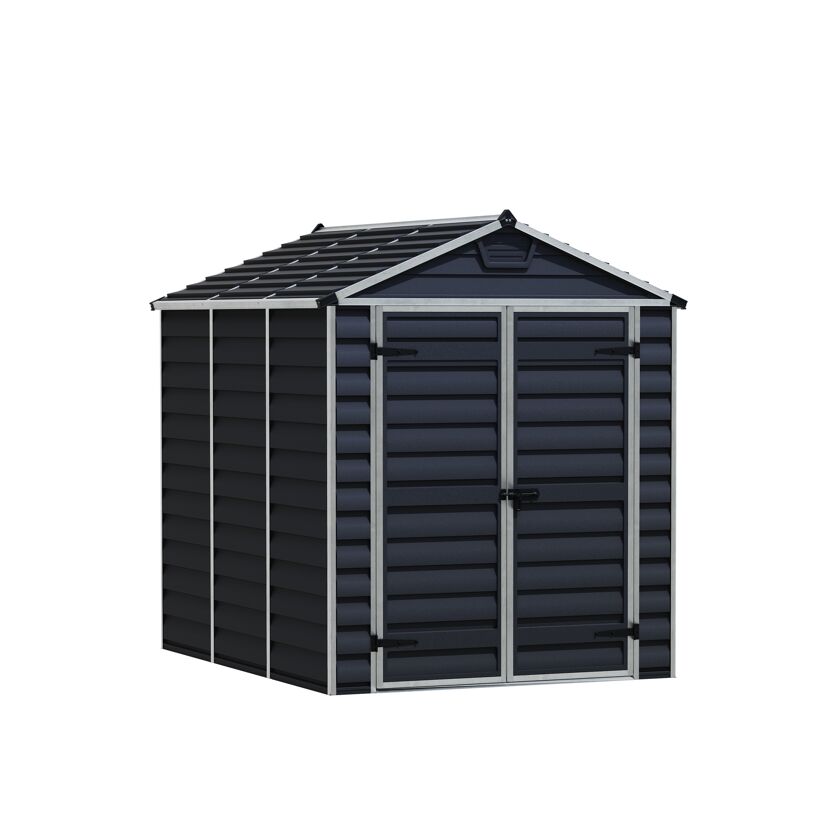 Kunststoff-Gerätehaus 'Skylight' 185 x 229 cm Polycarbonat mitternachtsgrau