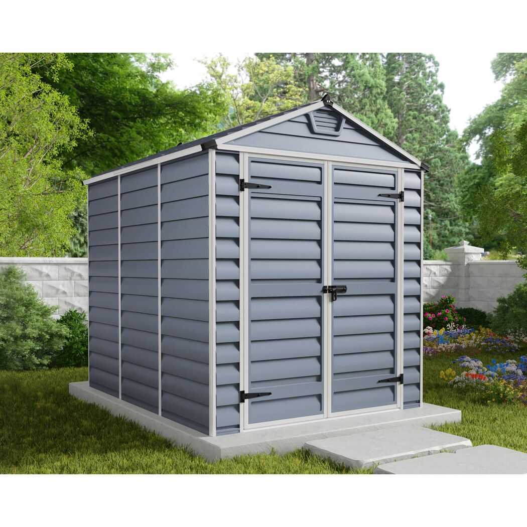 Kunststoff-Gerätehaus 'Skylight' 185 x 229 cm Polycarbonat grau