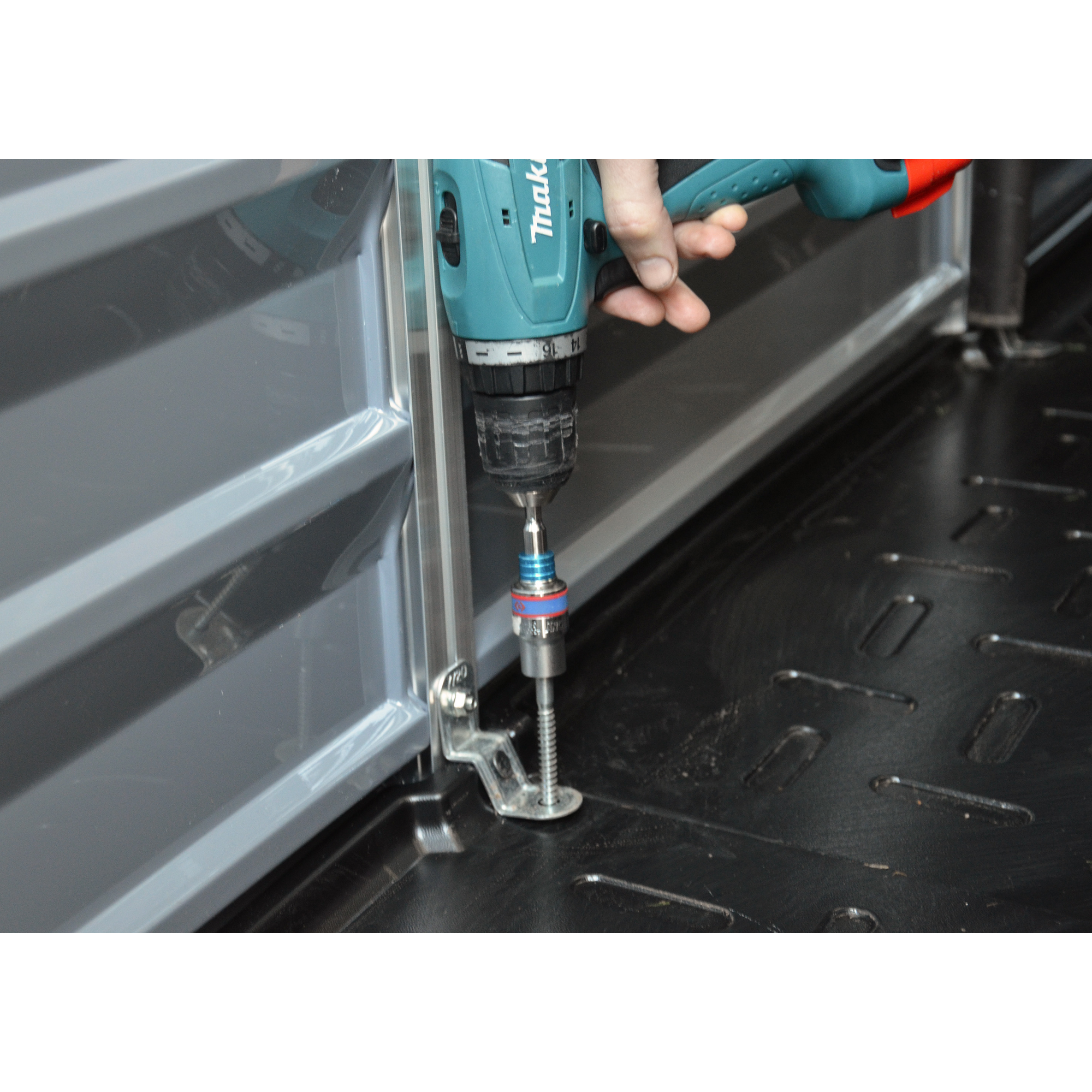 Kunststoff-Gerätehaus 'Skylight' 121 x 177 cm Polycarbonat grau