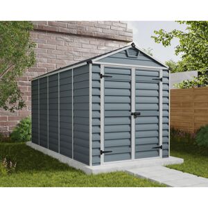 Kunststoff-Gerätehaus 'Skylight' 185 x 379 cm Polycarbonat grau