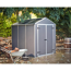 Kunststoff-Gerätehaus 'Rubicon' 185 x 229 cm Polycarbonat dunkelgrau
