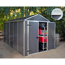 Kunststoff-Gerätehaus 'Rubicon' 185 x 379 cm Polycarbonat dunkelgrau