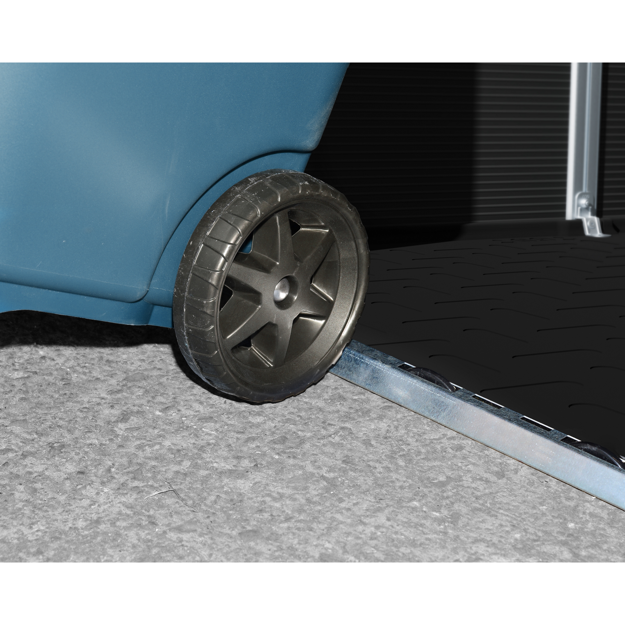 Kunststoff-Gerätehaus 'Rubicon' 185 x 304 cm Polycarbonat dunkelgrau