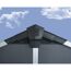 Kunststoff-Gerätehaus 'Yukon' 332 x 271 cm Polycarbonat dunkelgrau, mit Boden