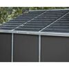 Kunststoff-Gerätehaus 'Rubicon' 227 x 377 cm Polycarbonat dunkelgrau