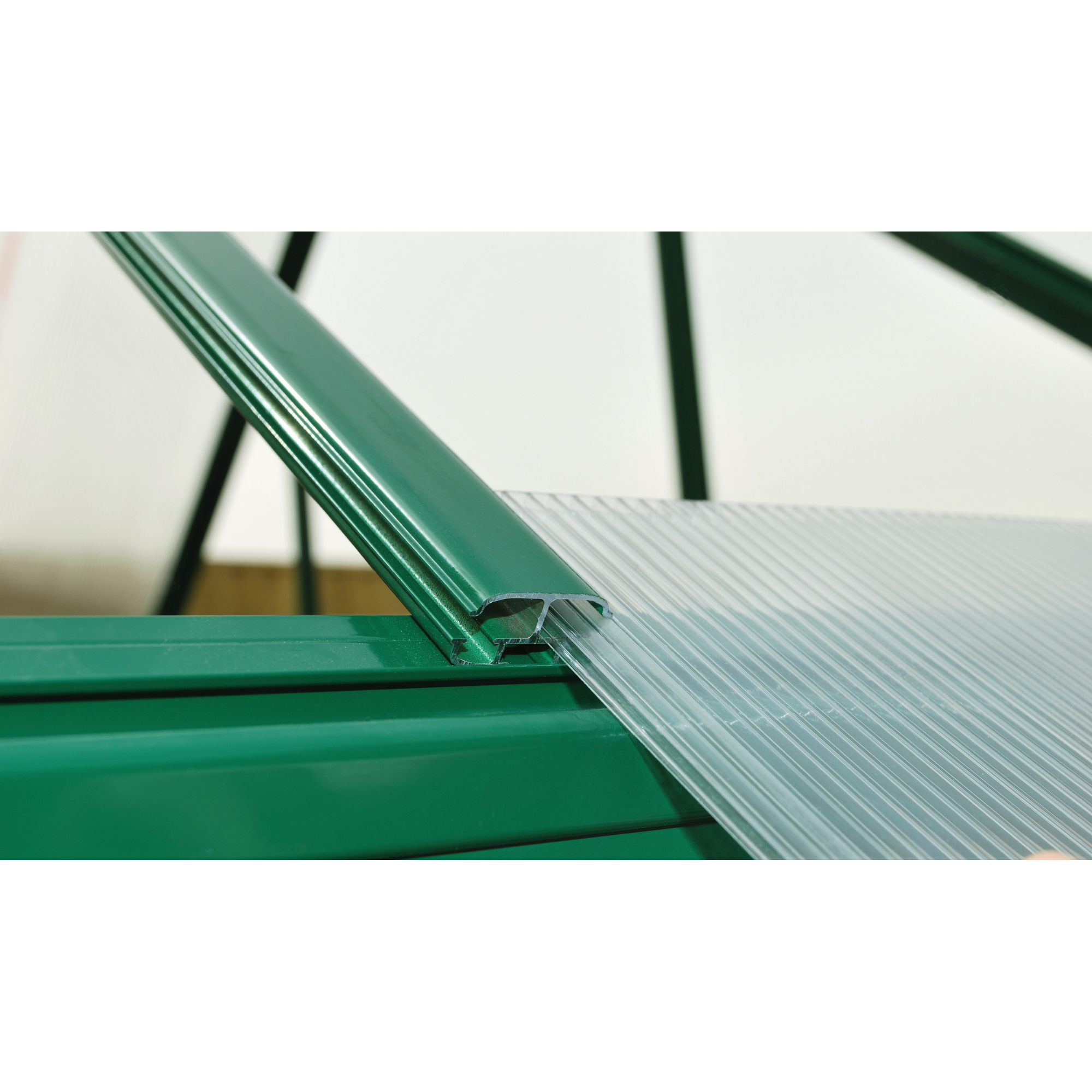 Gewächshaus 'Mythos' 185 x 186 cm mit 4 mm Hohlkammerplatten grün