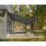 Terrassenüberdachung 'Feria' anthrazit 380 x 787 cm Polycarbonat transparent