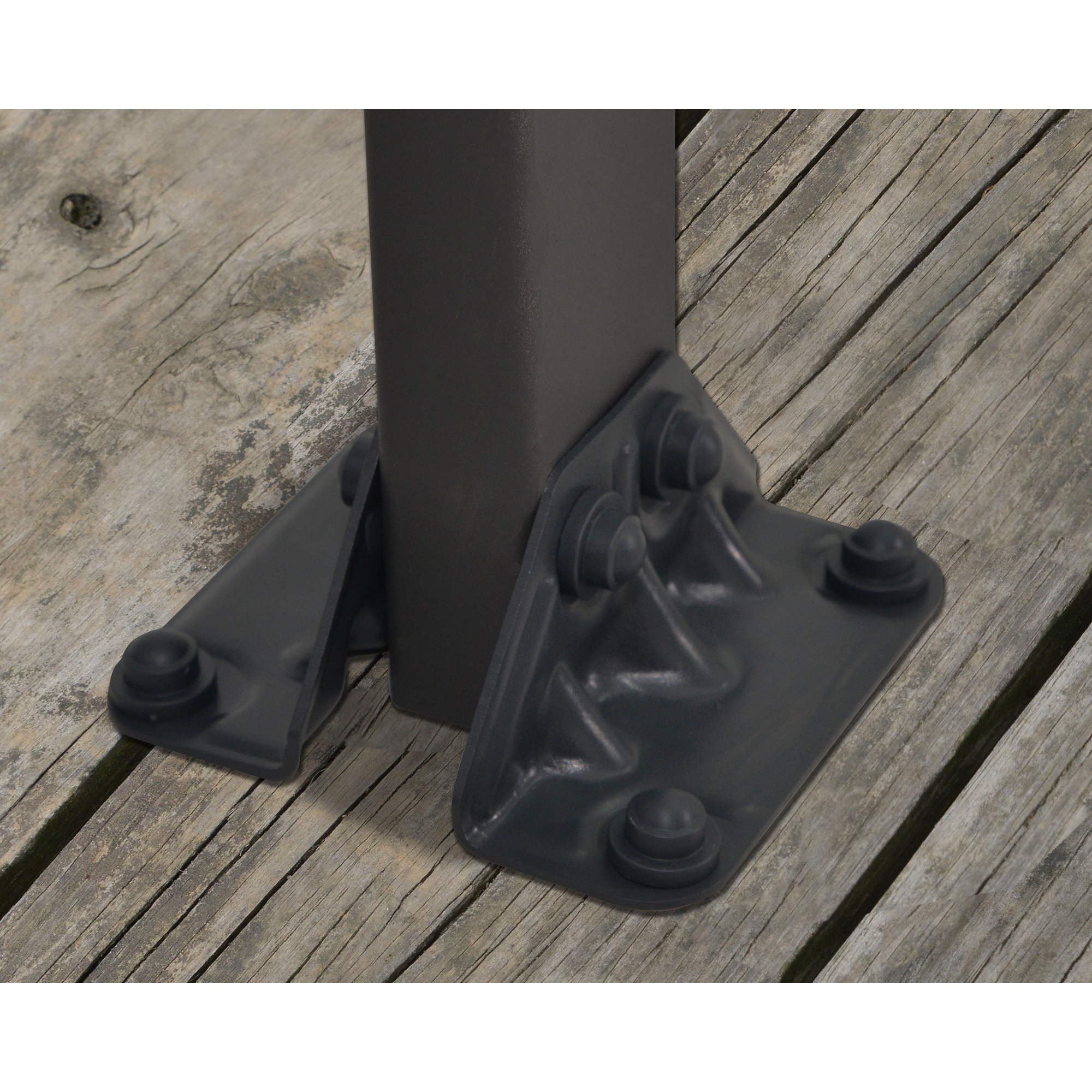 Terrassenüberdachung 'Feria' anthrazit 380 x 606 cm Polycarbonat transparent