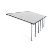 Terrassenüberdachung 'Feria' anthrazit 380 x 850 cm Polycarbonat transparent