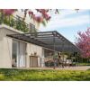 Terrassenüberdachung 'Feria' anthrazit 380 x 1212 cm Polycarbonat transparent
