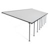 Terrassenüberdachung 'Feria' anthrazit 380 x 1212 cm Polycarbonat transparent