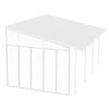 Seitenwand für Terrassenüberdachung weiß 319 cm Acryl klar