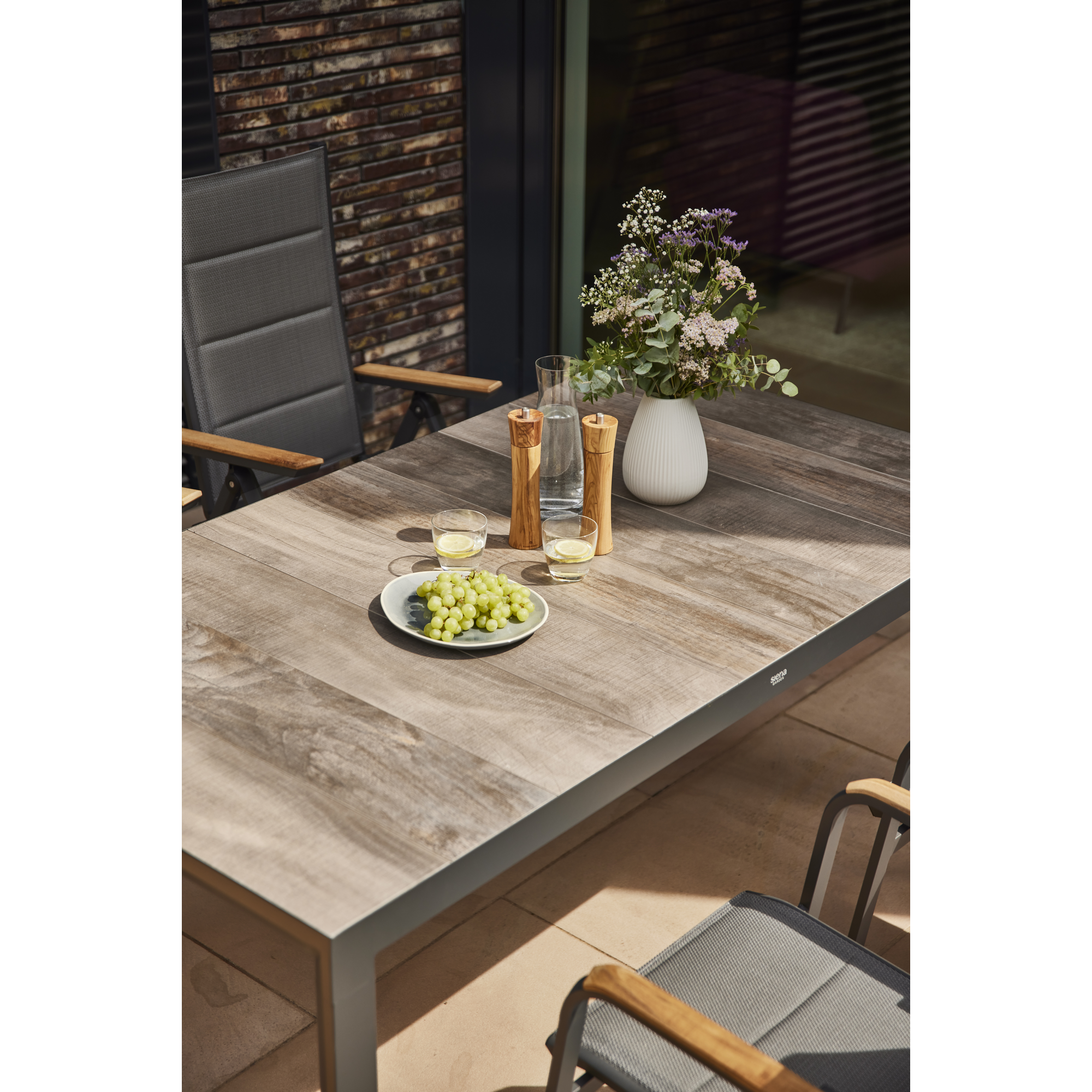 Tisch 'Silva' matt anthrazit/grau 180 x 100 cm