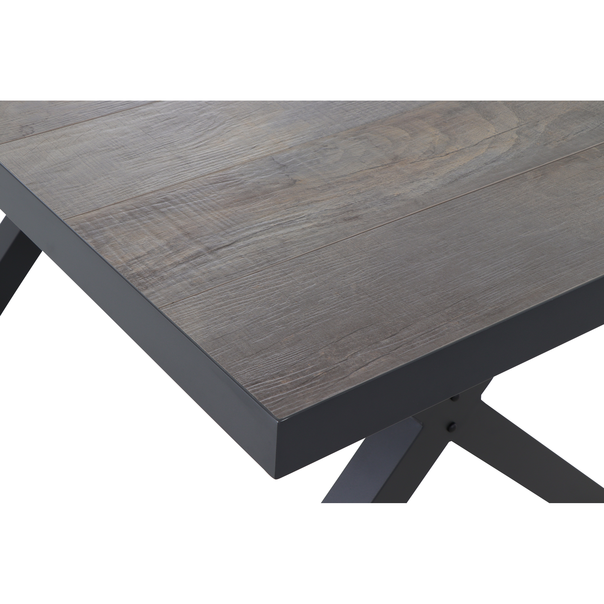 Ausziehtisch 'Sincro' anthrazit 160/200 x 90 cm