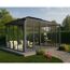 Pavillon 'Ledro' geschlossen anthrazit 296 x 430 cm Polycarbonat grau