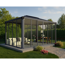 Pavillon 'Ledro' geschlossen anthrazit 296 x 430 cm Polycarbonat grau