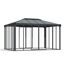 Pavillon 'Ledro' geschlossen anthrazit 296 x 430 cm Polycarbonat grau