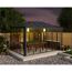 Pavillon 'Ledro' geschlossen anthrazit 296 x 430 cm Polycarbonat grau