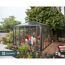 Pavillon 'Ledro' geschlossen anthrazit 360 x 360 cm Polycarbonat grau