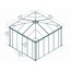 Pavillon 'Ledro' geschlossen anthrazit 360 x 360 cm Polycarbonat grau