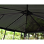 Pavillon 'Ledro' geschlossen anthrazit 295 x 295 cm Polycarbonat grau