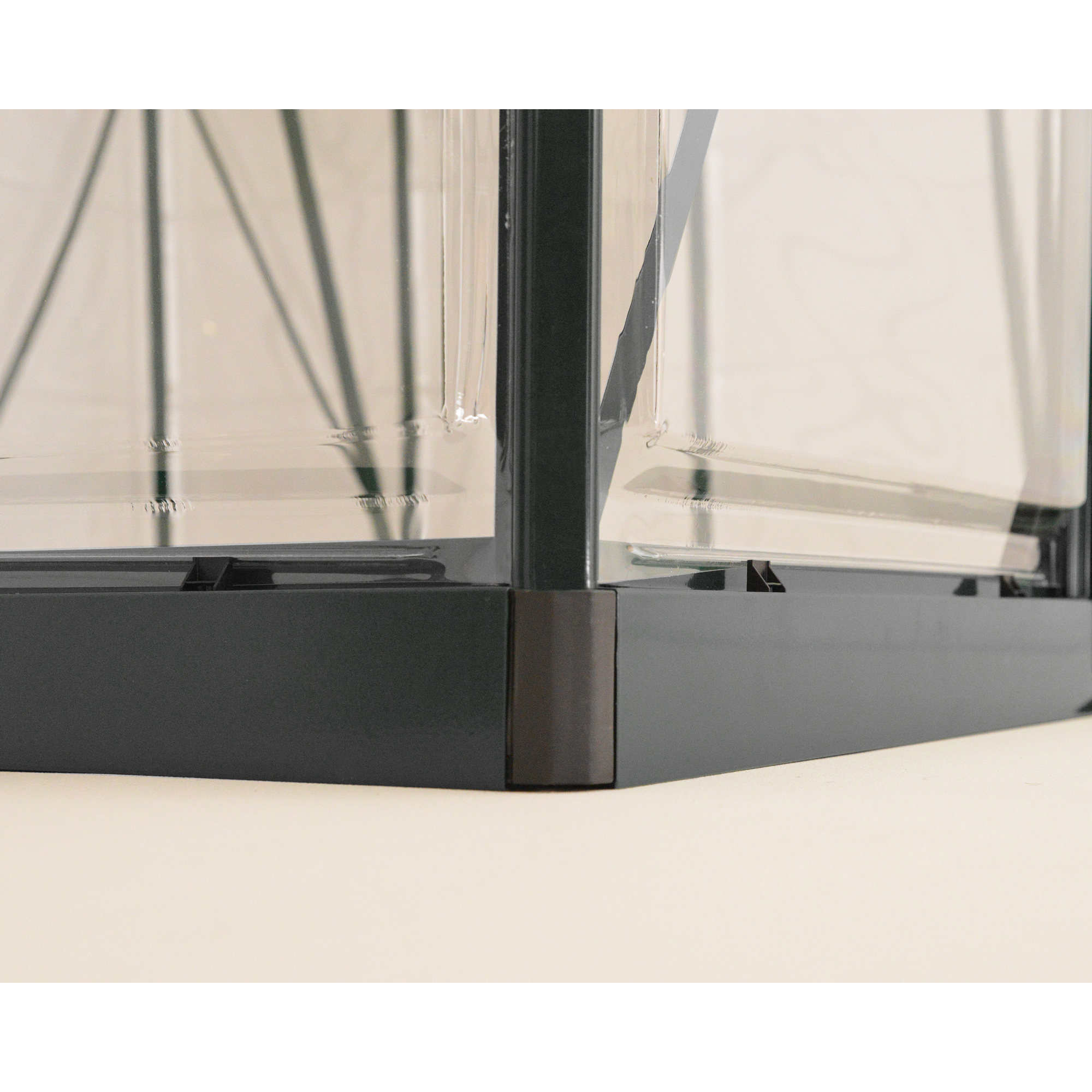 Gewächshaus 'Harmony' 185 x 247 cm mit 0,7 mm klaren Polycarbonatplatten grau