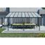Terrassenüberdachung 'Olympia' anthrazit 294 x 546 cm Polycarbonat transparent
