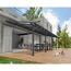 Terrassenüberdachung 'Olympia' anthrazit 294 x 980 cm Polycarbonat transparent