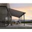 Terrassenüberdachung 'Olympia' anthrazit 294 x 924 cm Polycarbonat transparent