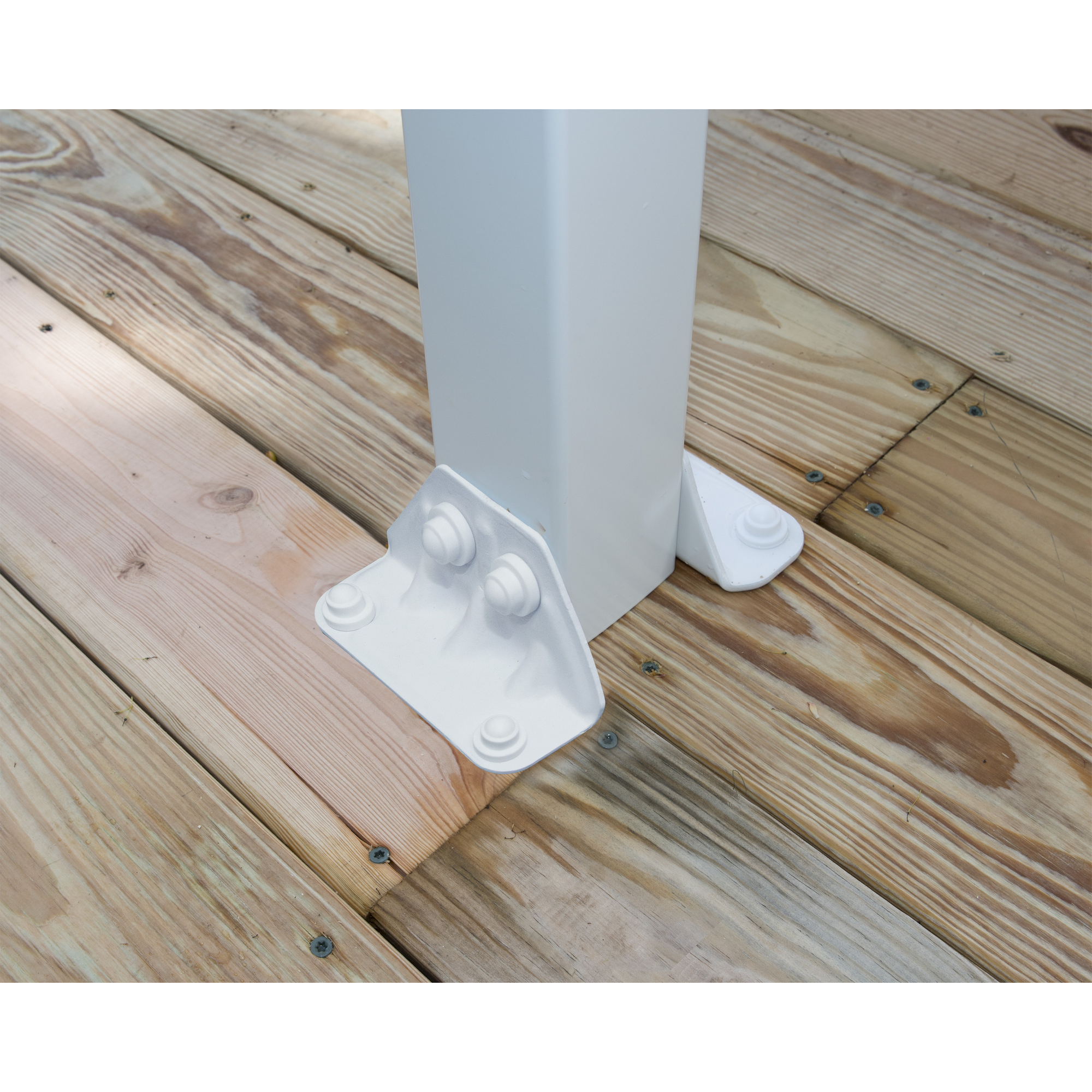 Terrassenüberdachung 'Olympia' weiß 294 x 739 cm Polycarbonat transparent