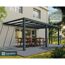 Terrassenüberdachung 'Stockholm' anthrazit  330,5 x 587,5 cm Polycarbonat klar
