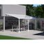 Terrassenüberdachung 'Olympia' weiß 294 x 546 cm Polycarbonat transparent