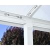 Terrassenüberdachung 'Olympia' weiß 294 x 980 cm Polycarbonat transparent