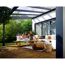 Terrassenüberdachung 'Stockholm' anthrazit  330,5 x 515 cm Polycarbonat klar