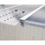 Terrassenüberdachung 'Olympia' weiß 294 x 860 cm Polycarbonat transparent