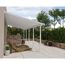 Terrassenüberdachung 'Olympia' weiß 294 x 924 cm Polycarbonat transparent