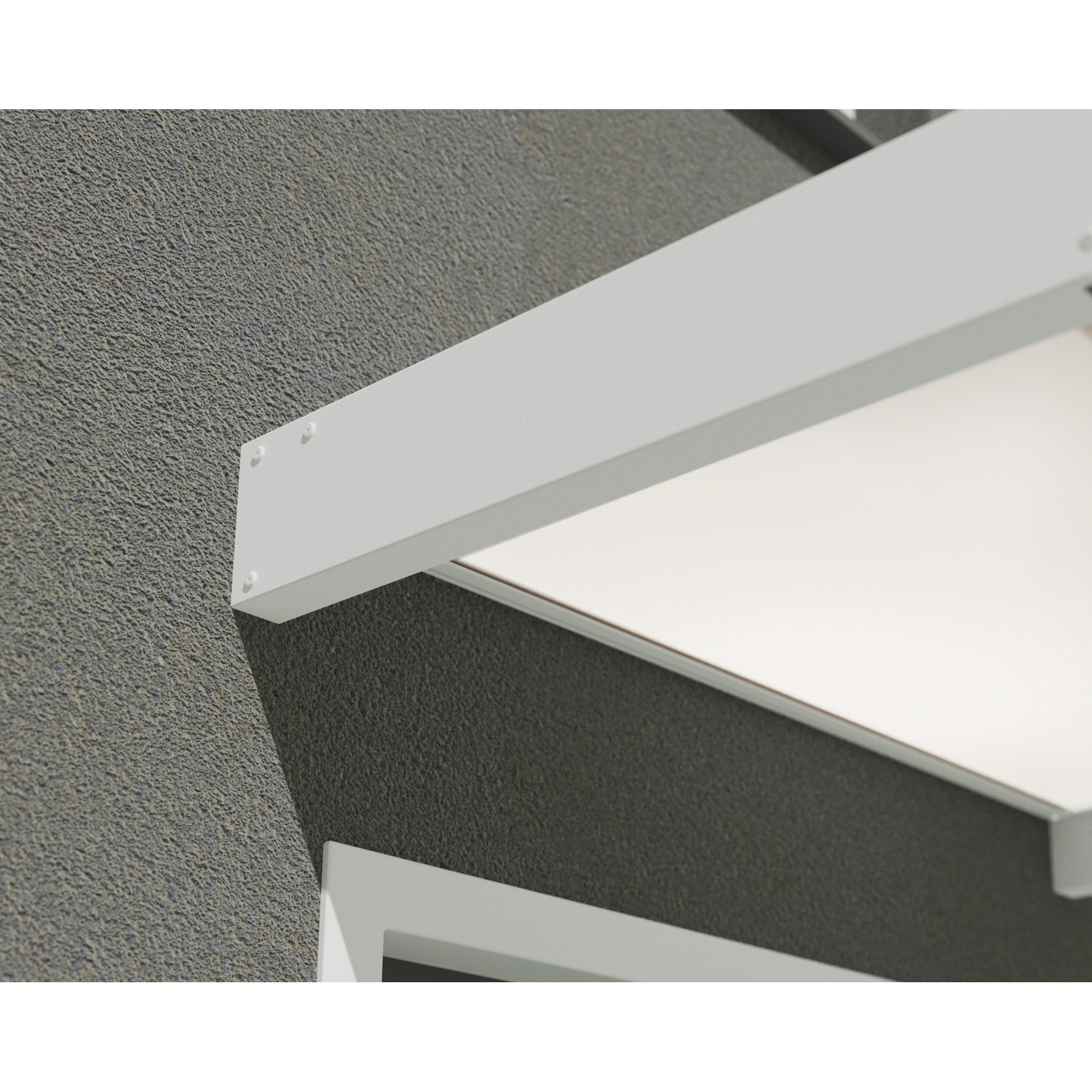 Vordach 'Sophia' weiß 95 x 215 cm Acrylglas opalweiß