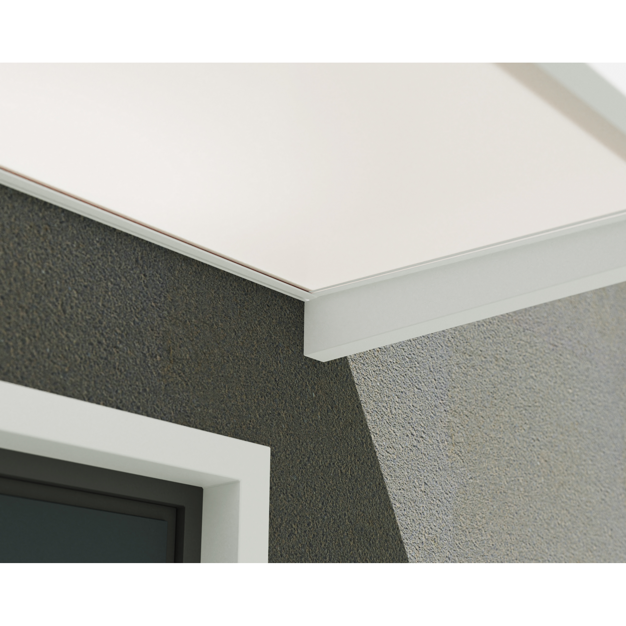 Vordach 'Sophia' weiß 95 x 215 cm Acrylglas opalweiß