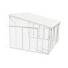 Wintergarten 'Sanremo' weiß 380 x 435 cm Polycarbonat transparent