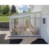 Wintergarten 'Sanremo' weiß 380 x 435 cm Polycarbonat transparent