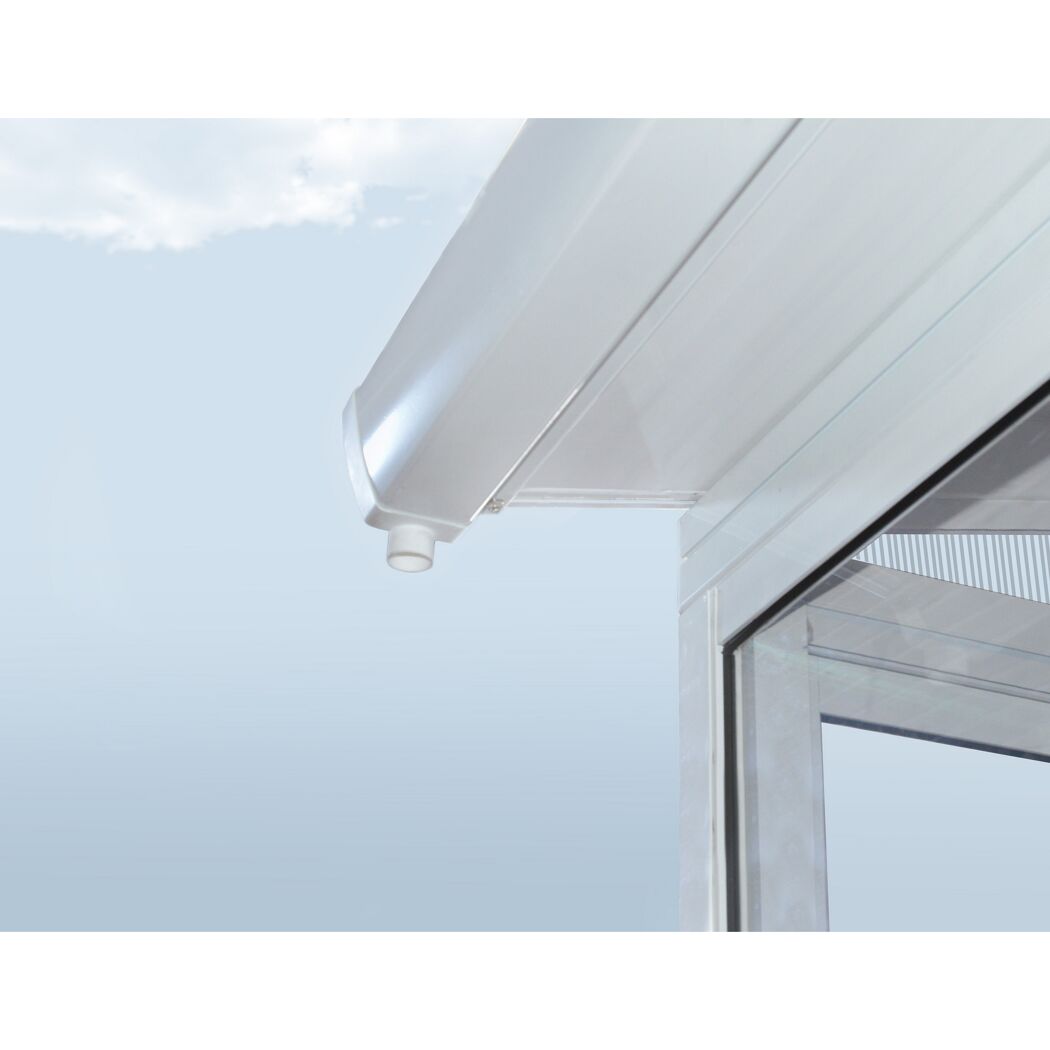 Wintergarten 'Sanremo' weiß 294 x 435 cm Polycarbonat transparent