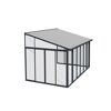 Wintergarten 'Sanremo' anthrazit 294 x 435 cm Polycarbonat transparent