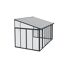 Wintergarten 'Sanremo' anthrazit 294 x 435 cm Polycarbonat transparent